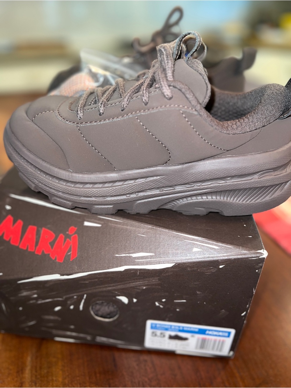 Marni x Hoka Women's Athletic Shoes - Dark Brown woman’s size 6